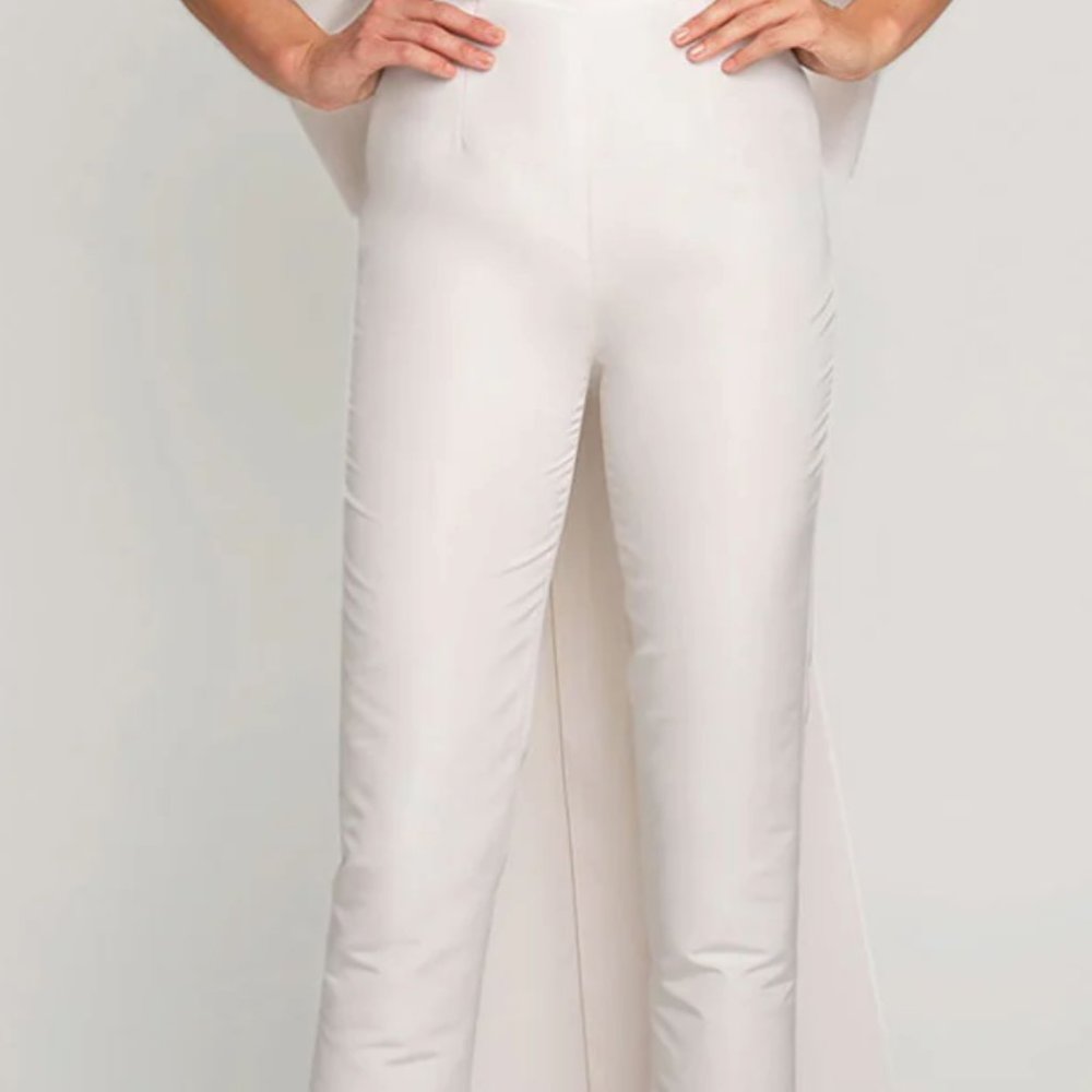 Strapless White Jumpsuit - Picture 5 of 11